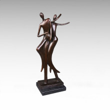 Абстрактные статуэтки Lanchers Dancr Бронзовая скульптура Tpy-049
